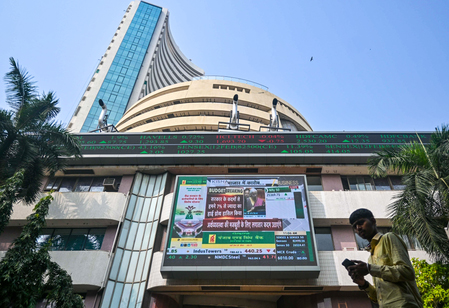 Nifty and Sensex indices show a rise in the Indian stock market