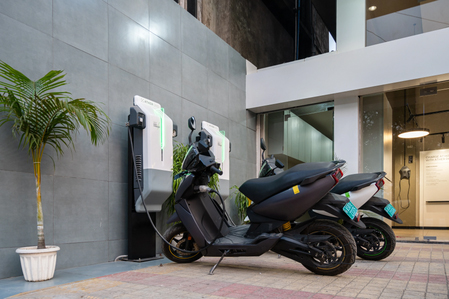 Ather Energy Electric Scooter And Charging Station India